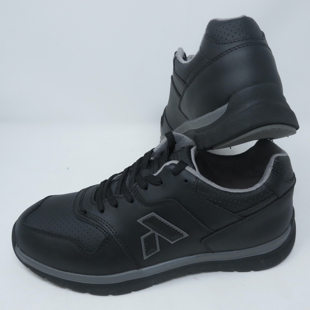 NWOB Anodyne No.50 Mens Size 9W Black Sport Leather Comfort Shoes - NO INSOLES